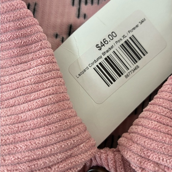 NWT Sweet 3 Boutique Leopard Corduroy Shacket - Picture 5 of 13